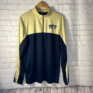 Pittsburgh Panthers Football Colosseum Athletics  Pullover Quarter Zip size M